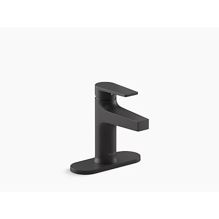Kohler Taut Sc Lav Faucet, W/Escutcheon K-74021-4-BL